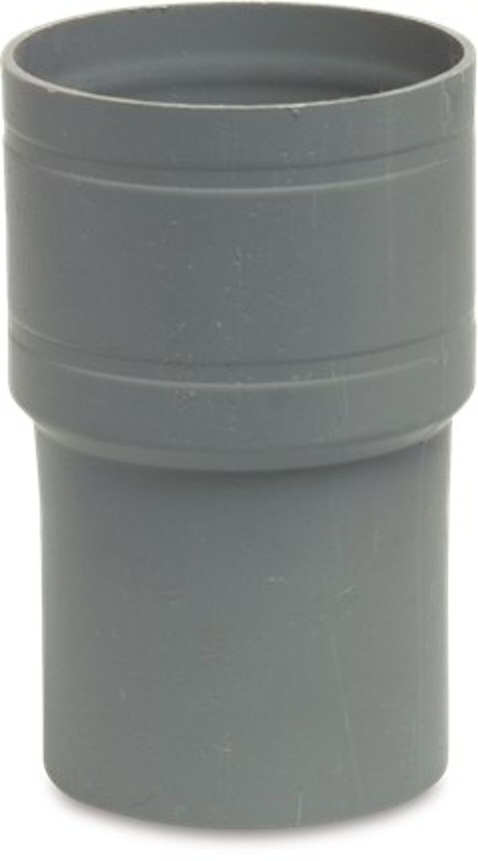 Product afbeelding Verloopring PVC-U 100 mm lijmmof x verjonging grijs