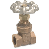 Mega Schuifafsluiter brons 1/2" binnendraad 16 bar