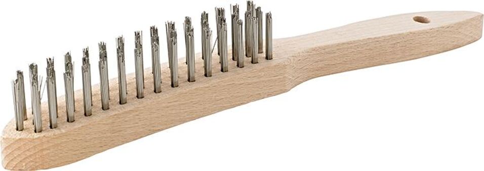 Product afbeelding Format Draadborstel Staaldraad RVS glad 5 rijen