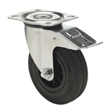 Colson zwenkwiel BPPM met topplaat en rem 100 x 30mm 70kg