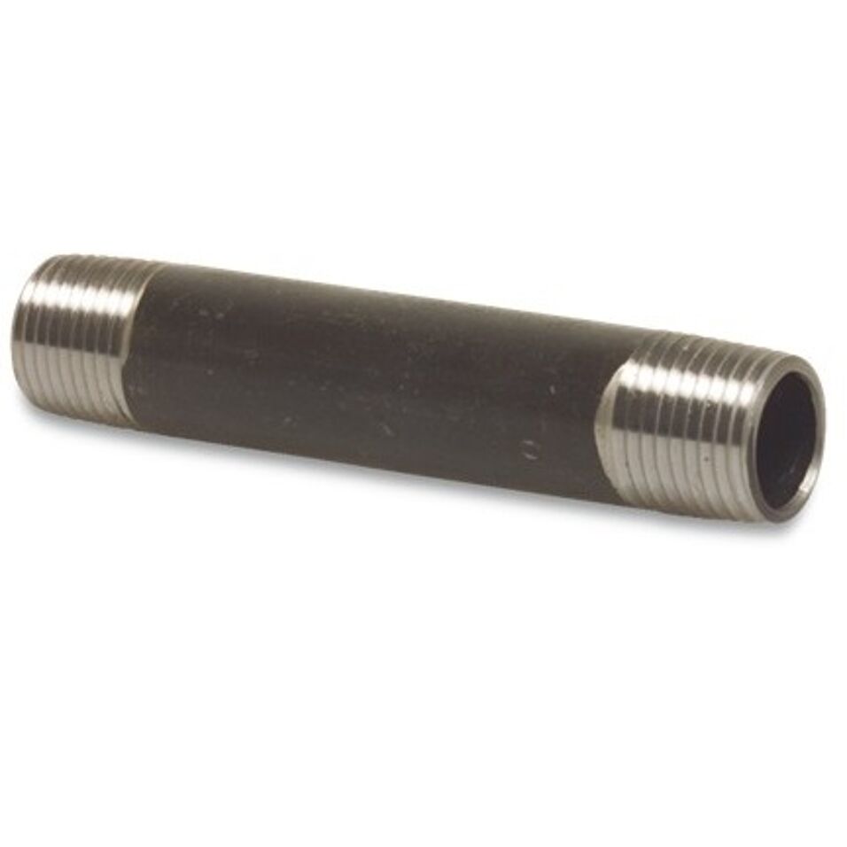 Product afbeelding Pijpnippel nr.23 zwart 2" x 100 mm