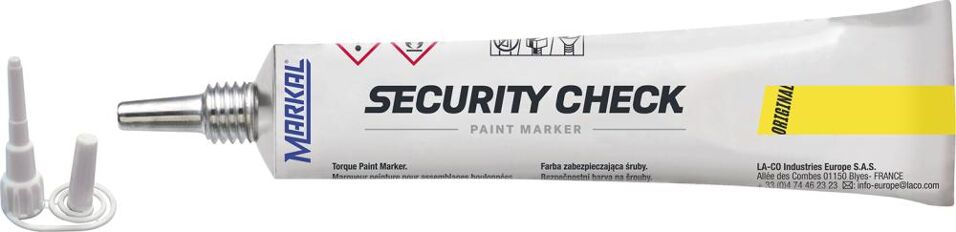 Product afbeelding Markal Security-Check Borglak, geel