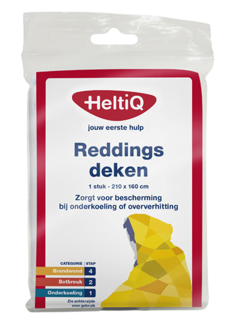 Product afbeelding HeltiQ Reddingsdeken 210 x 160 cm