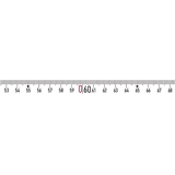 Format kunststof landmeter Staal wit 13mmx10m