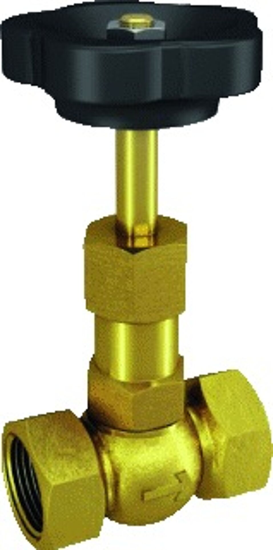 Product afbeelding Ubel naaldafsluiter 0001/rvs- 1/2