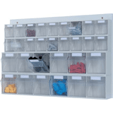 Opbergunit 2x6-2x9 bakjes     lichtgrijs