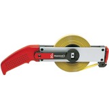 Format Stalen landmeter Staal polyamide gecoat geel 13mmx20m