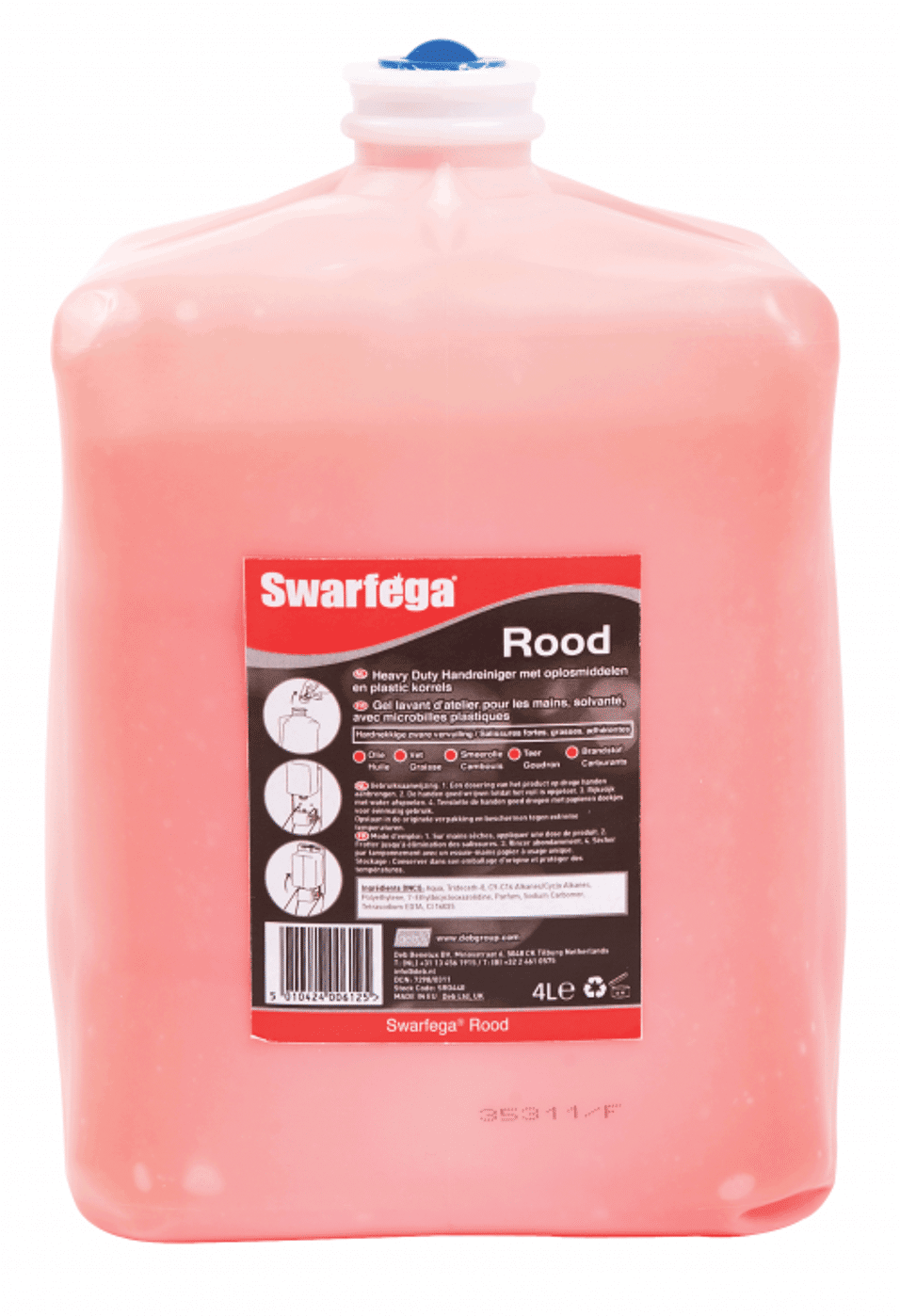 Product afbeelding Deb Swarfega handreiniger Rood patroon a 4 lt