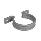 Zadel PVC-U 75 mm klik grijs