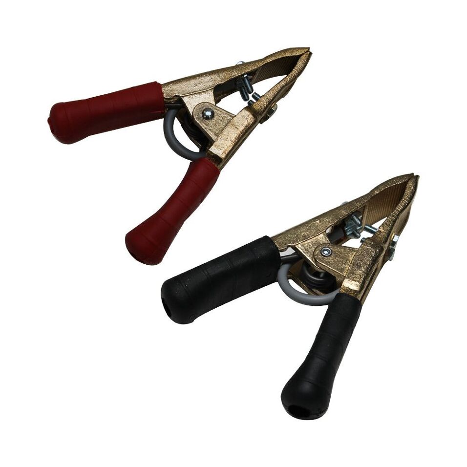 Product afbeelding Acculaadklem set rood/zwart 600A koper