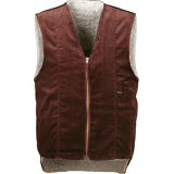 vest 100 katoen bruin