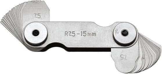 Format Radiuskaliber Staal 1,0-7mm 17 vel