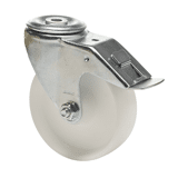 Colson zwenkwiel BPPN met boutgat en rem 125 x 40mm 150kg