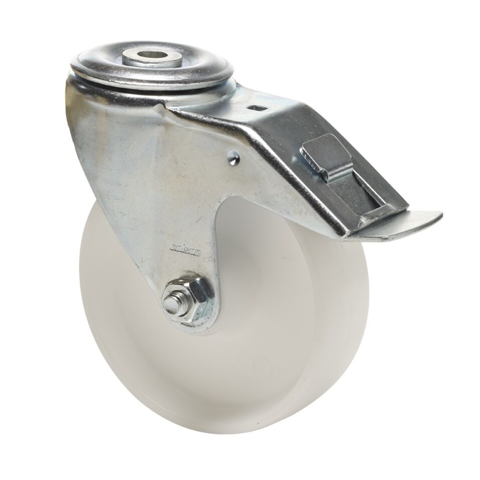 Product afbeelding Colson zwenkwiel BPPN met boutgat en rem 125 x 40mm 150kg
