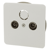 Peha contactdoos polarwit inbouw radio-tv