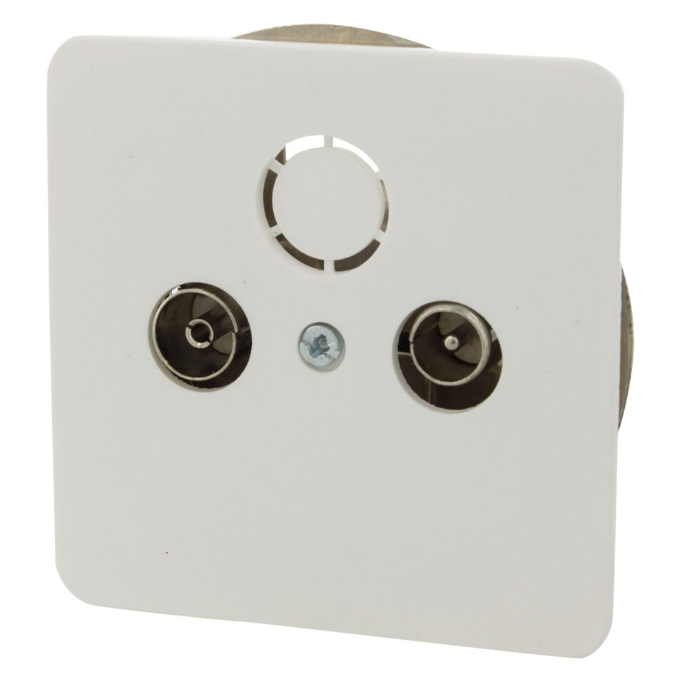 Product afbeelding Peha contactdoos polarwit inbouw radio-tv