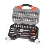 Clark dopsleutelset 1/4" 47-delig in kunststof koffer