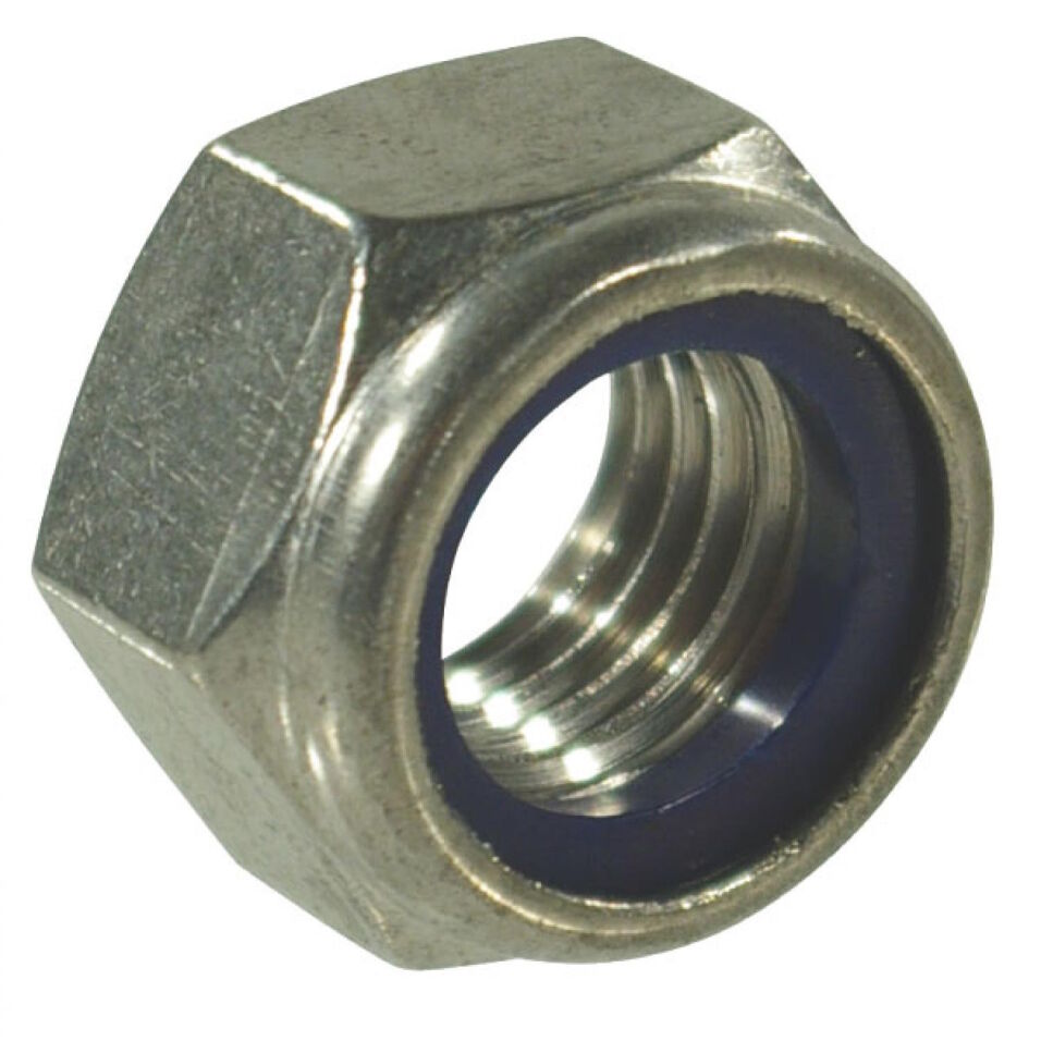 Product afbeelding Rvs borgmoer DIN 985 A2 verzinkt M8