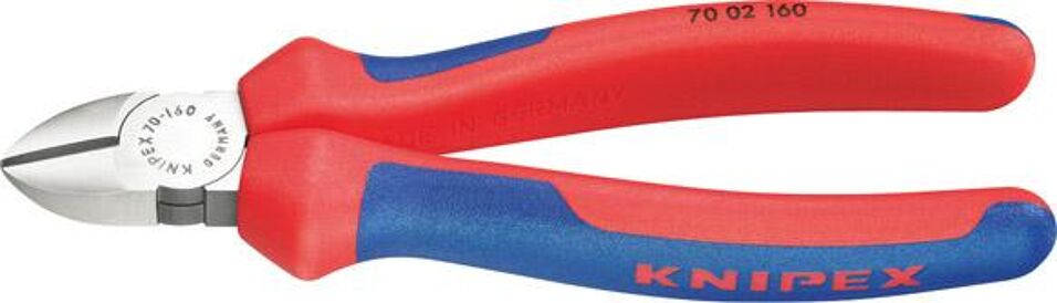 Product afbeelding Knipex Zijsnijtang gepolijst, met meercomponenten-handgrepen 180mm