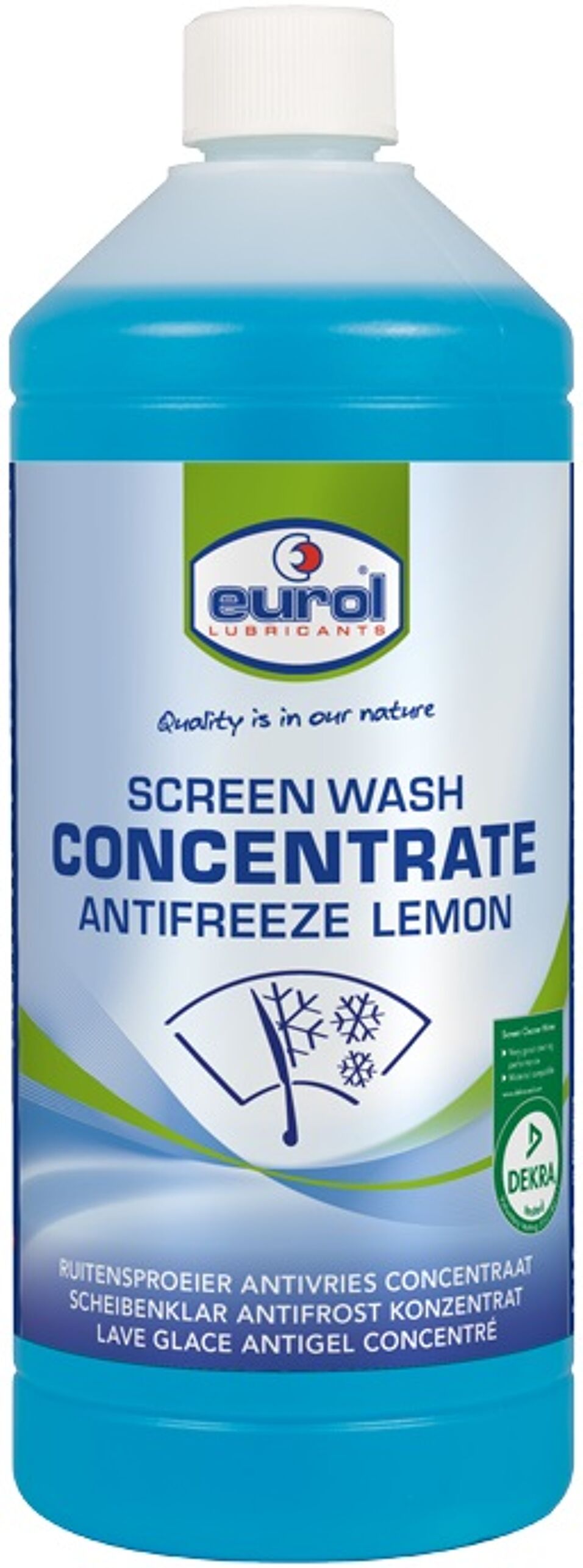 Product afbeelding Eurol ruitensproeiervloeistof antivries concentraat Lemon 1 l