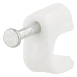 Q-Link kabelclip wit rond 7mm   a 20 st.