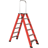 Kelfort dubbele trap alu/rood 2x 6