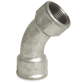 Bocht 45gr. nr.41 verzinkt 3/8"