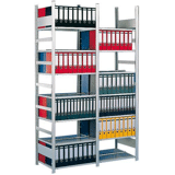 kantoor inhaakbaar compact AS 1850 x 1250 x 600 vzk cpl. met 5 legborden zonder afdekplaat - dubbelzijdig