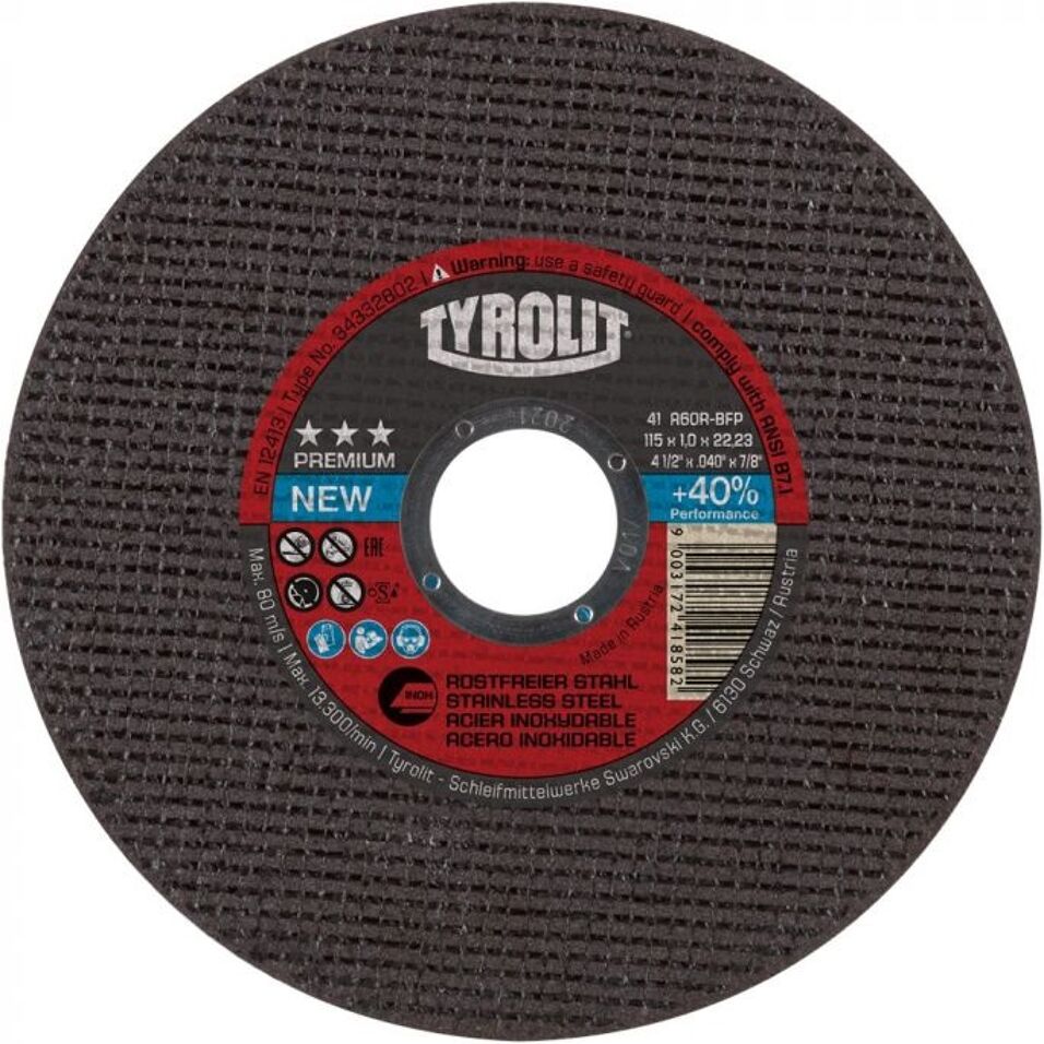 Product afbeelding Tyrolit Premium doorslijpschijf 42 125x0,75x22,23 A60R-BFXA