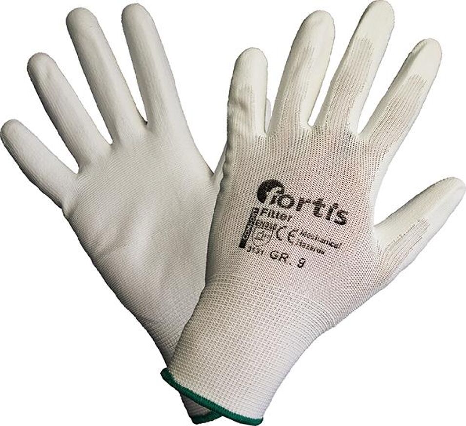 Product afbeelding Fortis handschoen Fitter wit 9