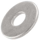 Vlakke sluitring 3xd DIN 9021 RVS A2 M5