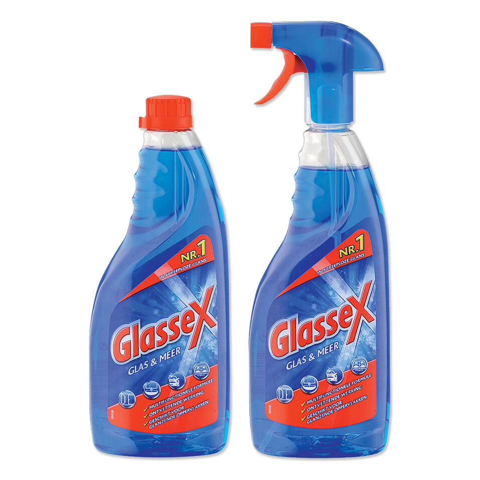 Product afbeelding Glassex spuitflacon blauw 750 ml