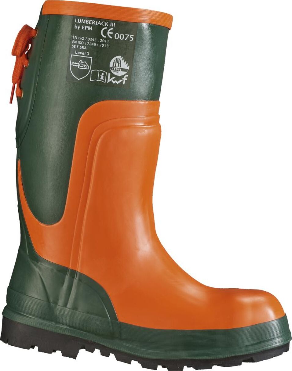 Product afbeelding KWF bosbouwlaars IEP oranje/groen 41
