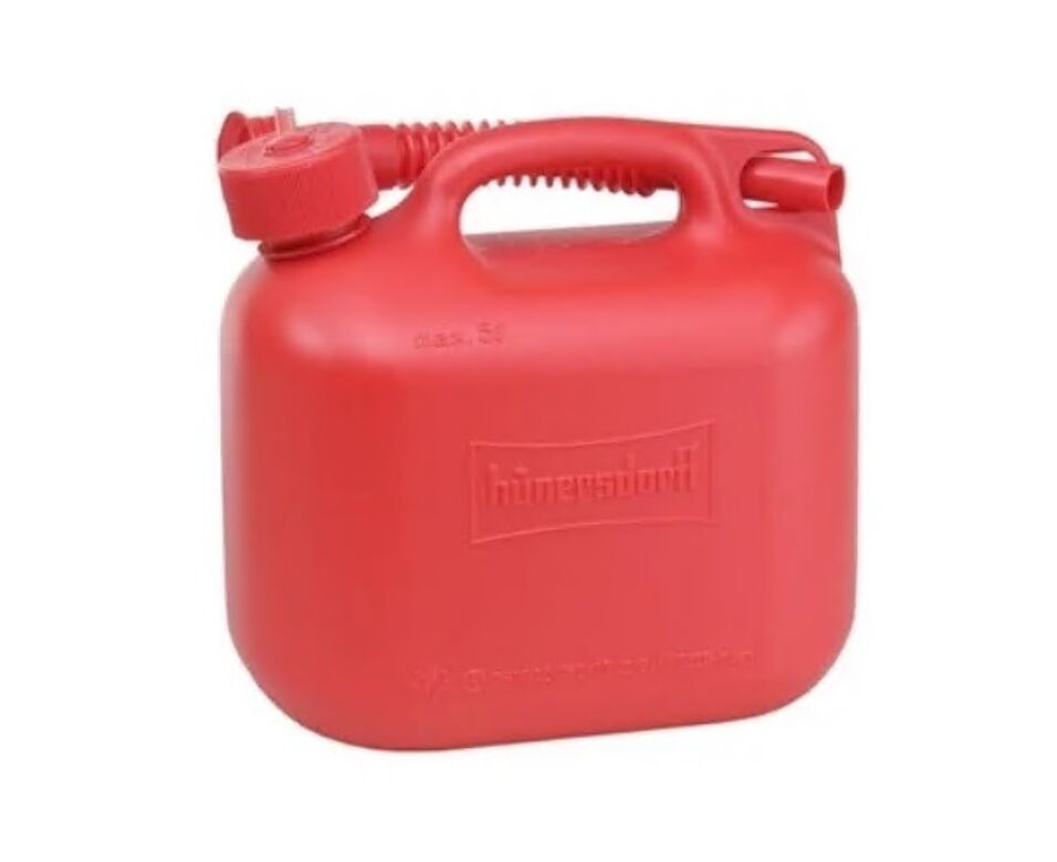 Product afbeelding Jerrycan benzine kunststof rood      5 l