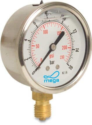 Manometer 63 0-250 glycerine 1/4 oa