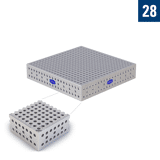 Demmeler opspantafel PP 1000x1000x200 mm