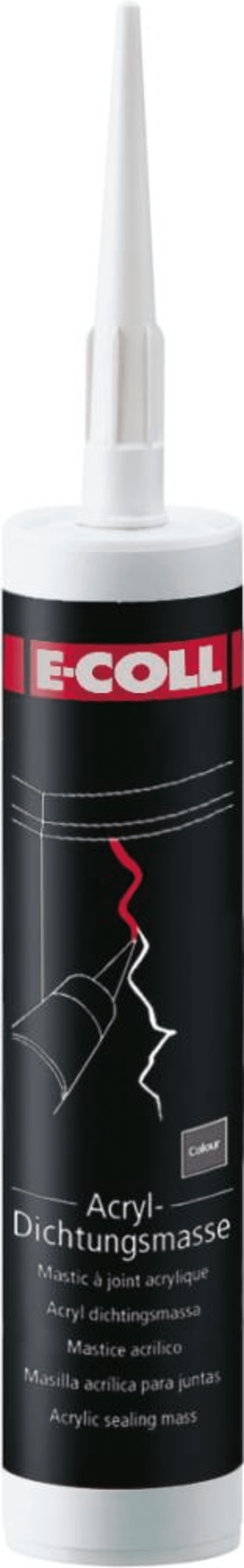Product afbeelding E-Coll acrylaatkit grijs 310 ml