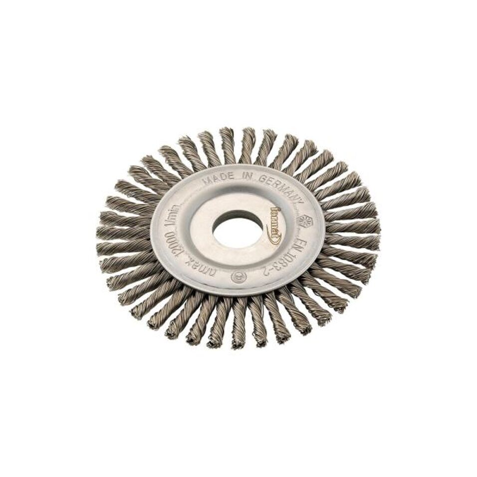 Product afbeelding Format Roterende staaldraadborstel Staaldraad getordeerd 125x6mm