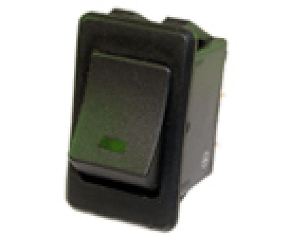 Product afbeelding Tuimelschakelaar - on/off - 20A - groen
