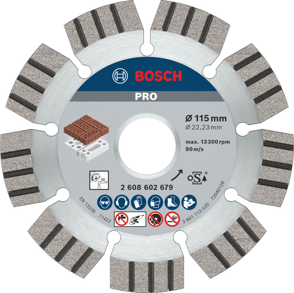 Product afbeelding Bosch diamantschijf wpp    115