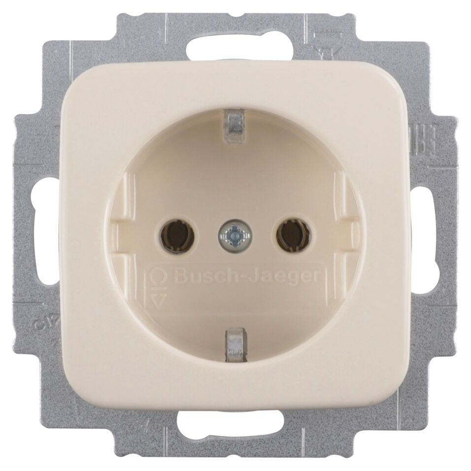 Product afbeelding Busch-Jaeger Si inbouw contactdoos 1-voudig, creme