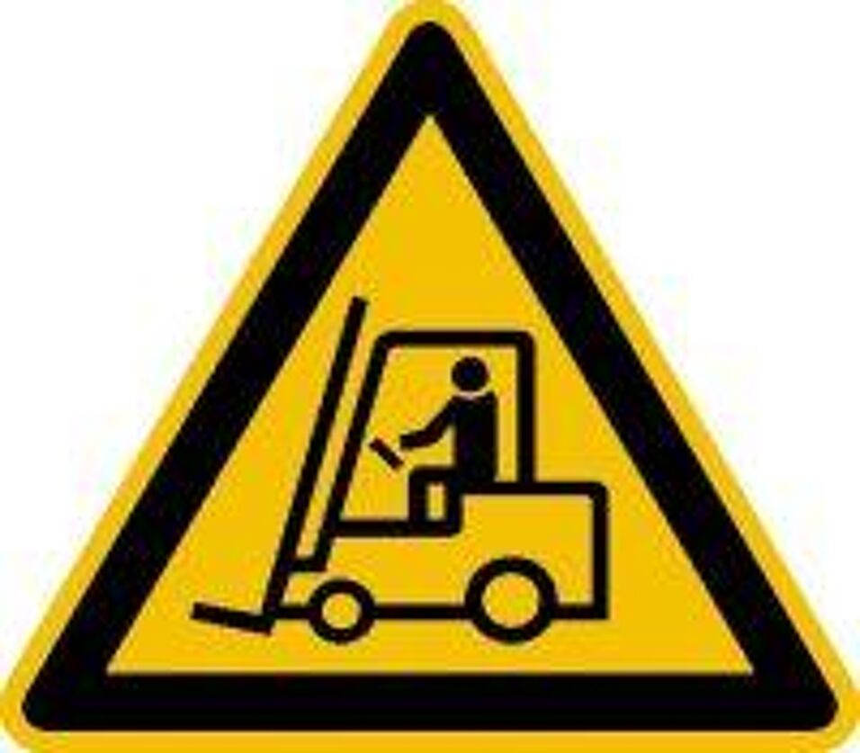 Product afbeelding Sticker let op transportwagens     200mm