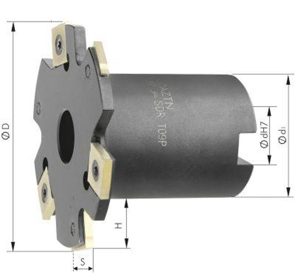 Product afbeelding Schijffrees 6 tanden met kraag D 63x6mm