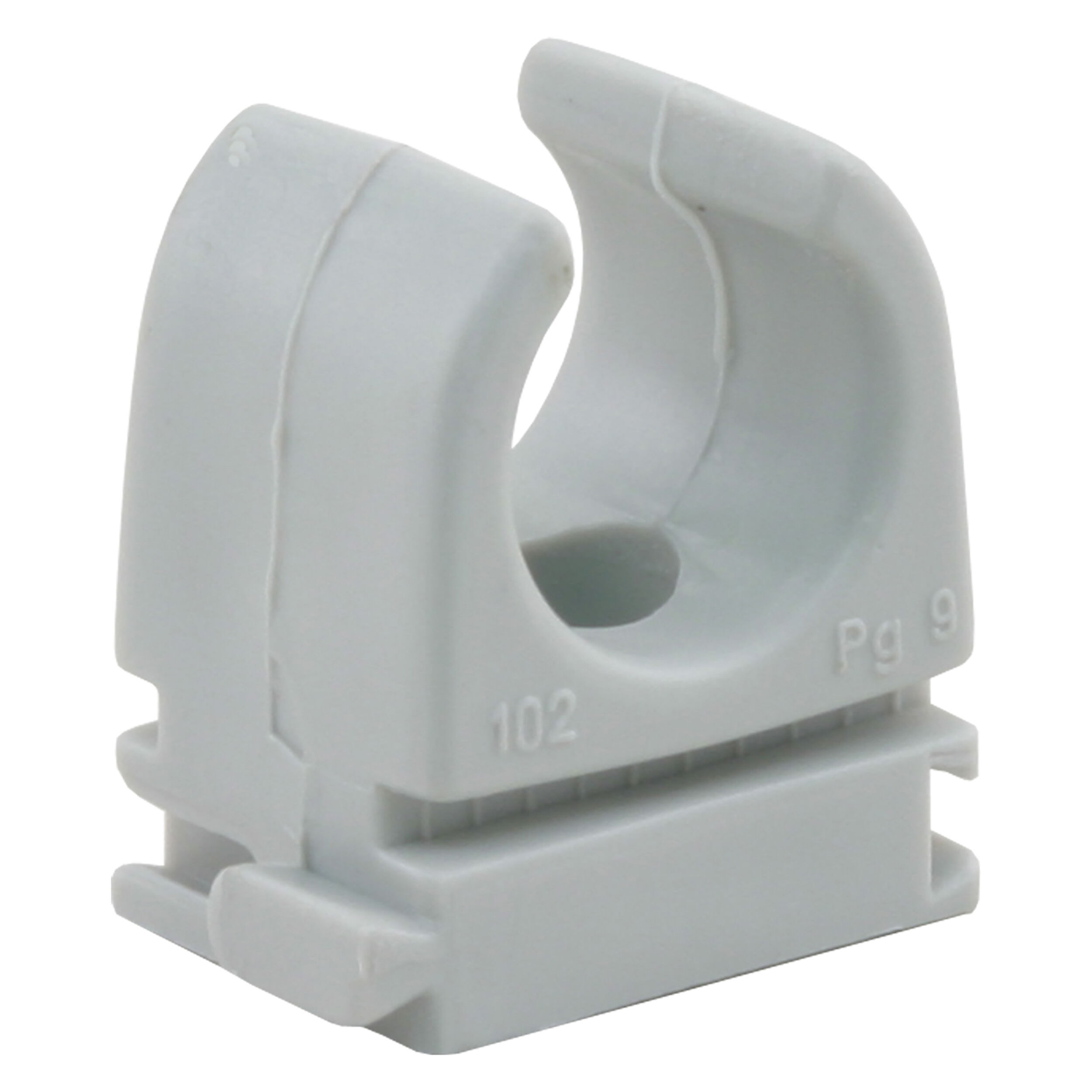 Q-Link klembeugel PVC grijs 5/8 a 10 st.