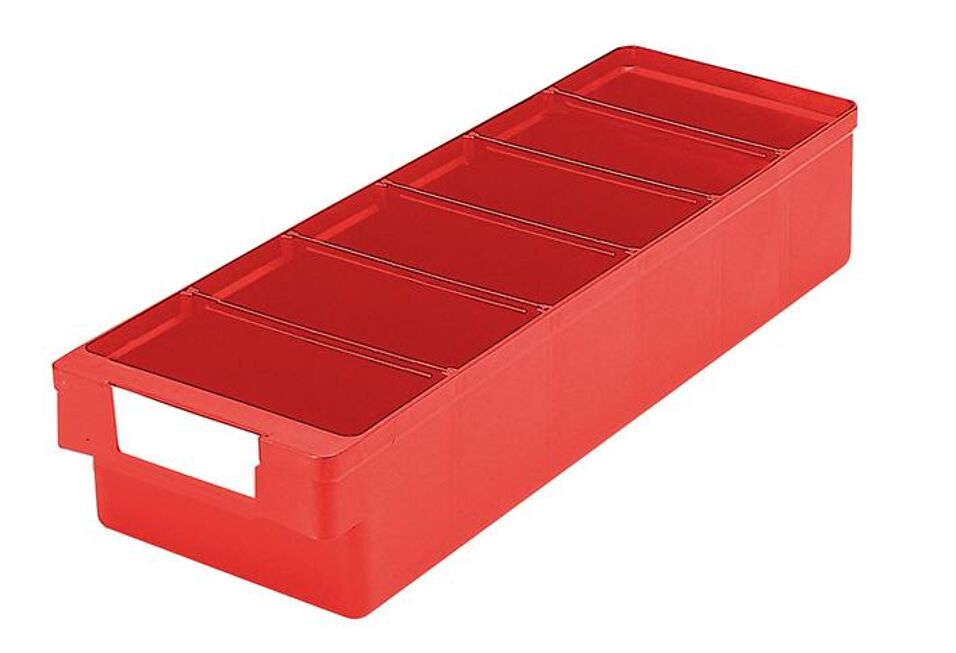 Product afbeelding Magazijnbakje pp 500x152x83   rood