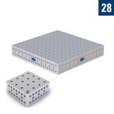 Demmeler opspantafel PE 1200x1200x200 mm