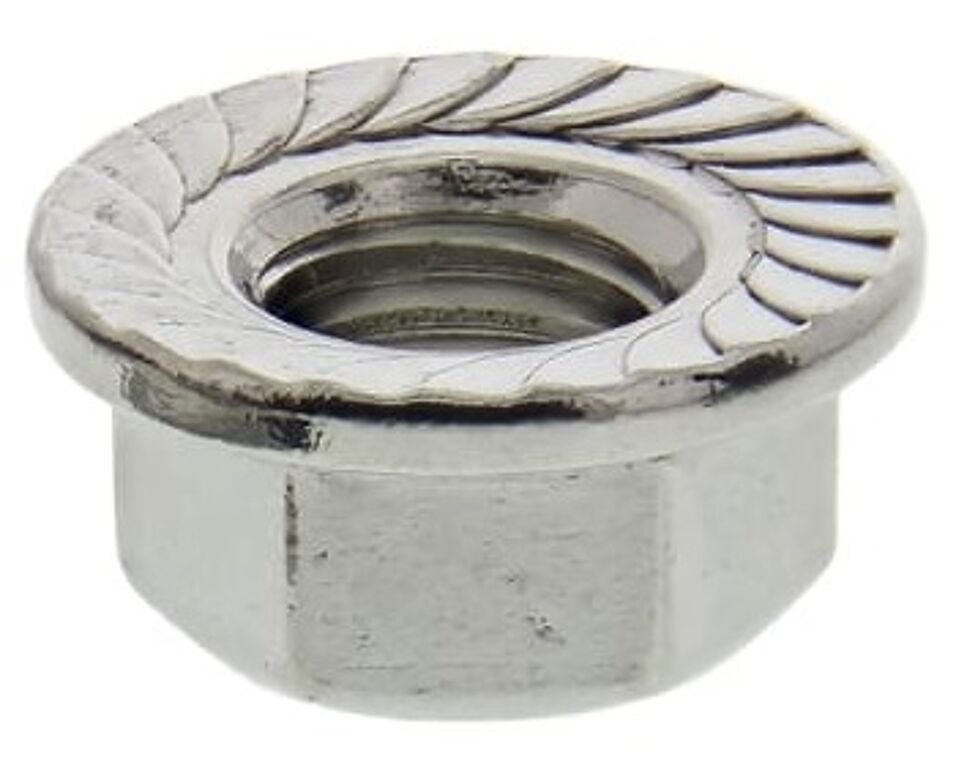 Product afbeelding Zeskantflensmoer met borgtanden Staal kl.8 - M12