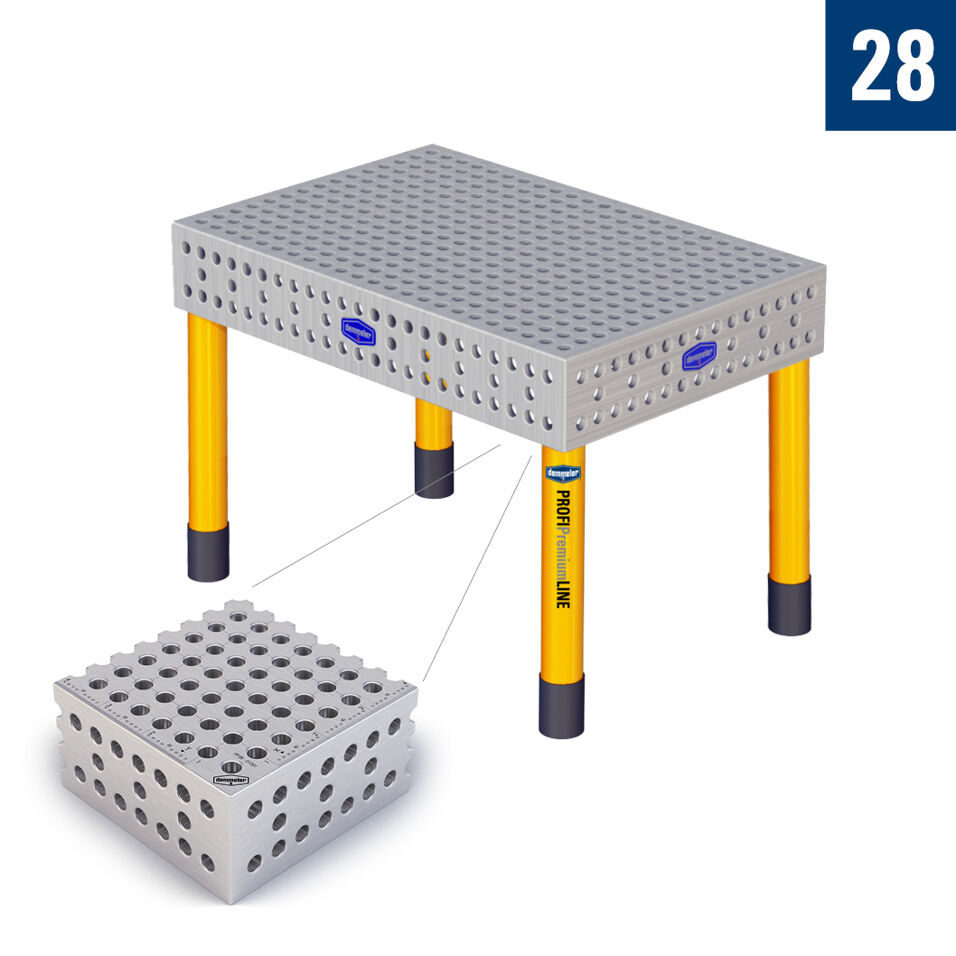 Product afbeelding Demmeler opspantafel PP 1200x 800x850 mm