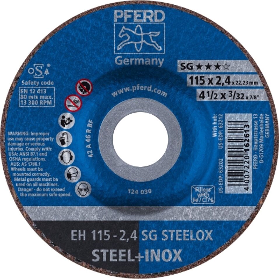 Product afbeelding Pferd doorslijpschijf EH 115-2,4 SG STEELOX