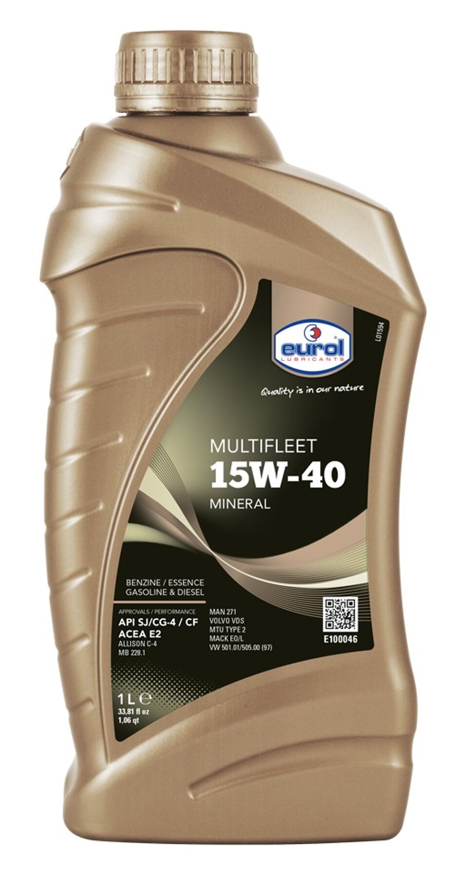 Product afbeelding Eurol motorolie multifleet 15W-40     1l